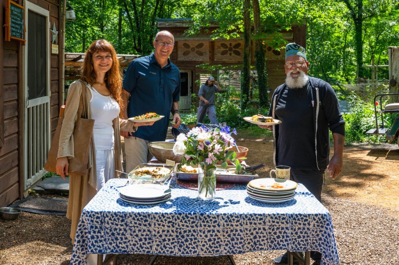 Our guests enjoying food together